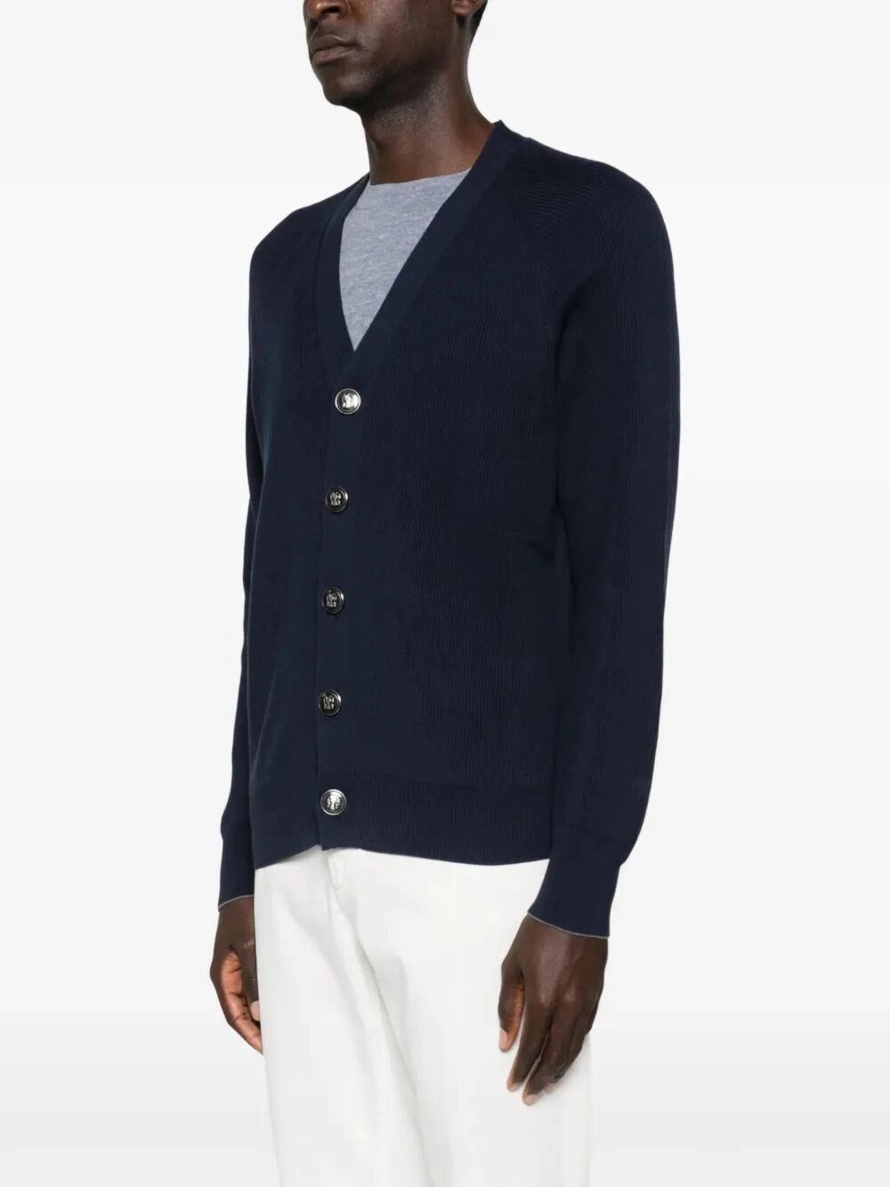 Brunello Cucinelli English Rib Knit Cardigan Size US L / EU 52-54 / 3 - 5 Thumbnail