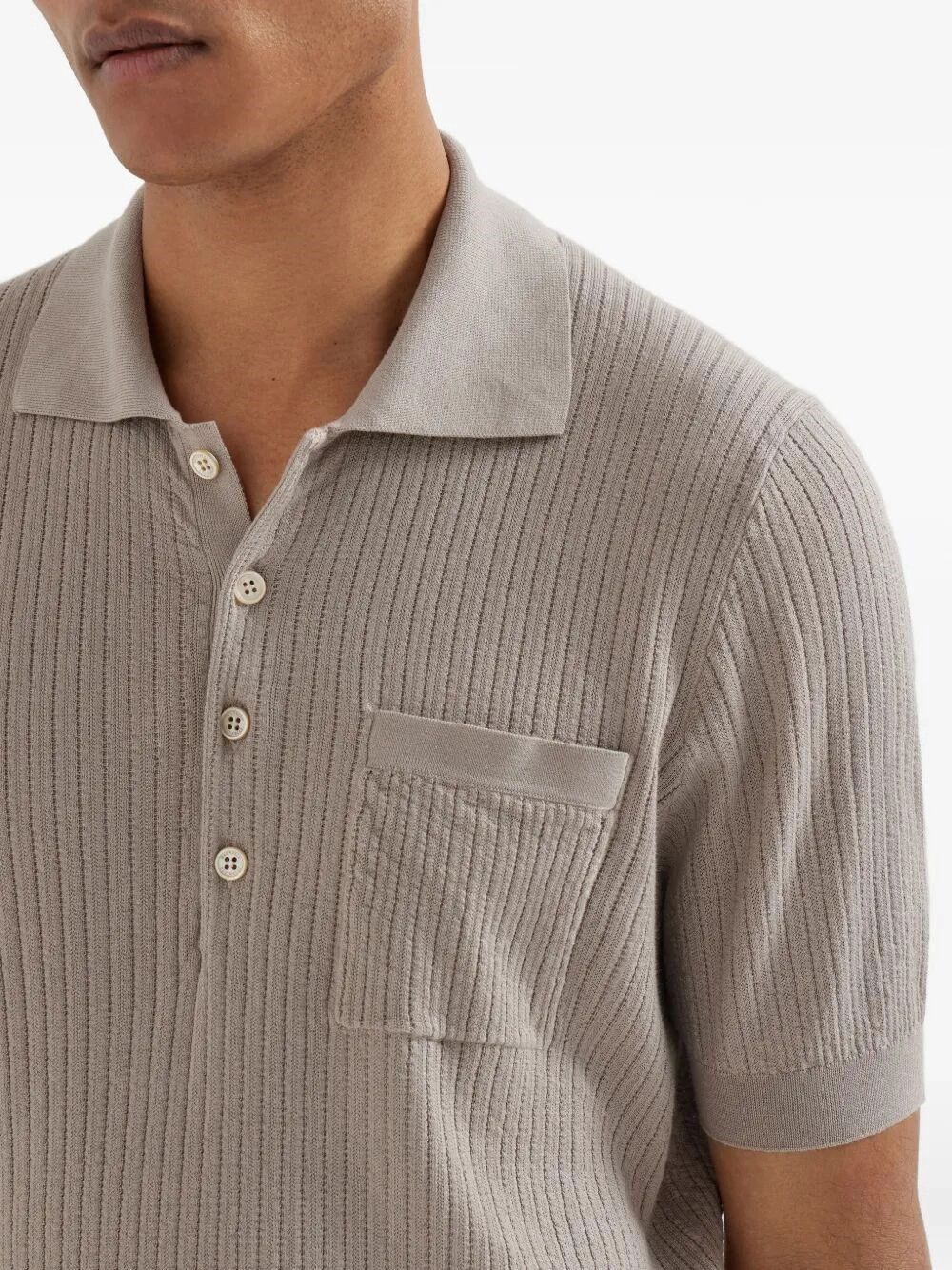 Brunello Cucinelli Short Sleeve Polo Size US XXL / EU 58 / 5 - 4 Thumbnail