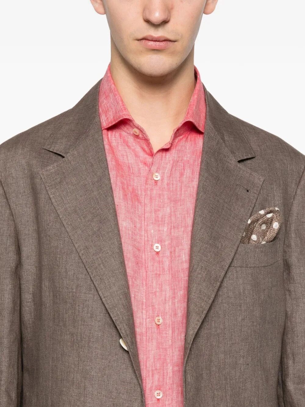Brunello Cucinelli Linen Deconstructed Blazer Size US L / EU 52-54 / 3 - 3 Thumbnail