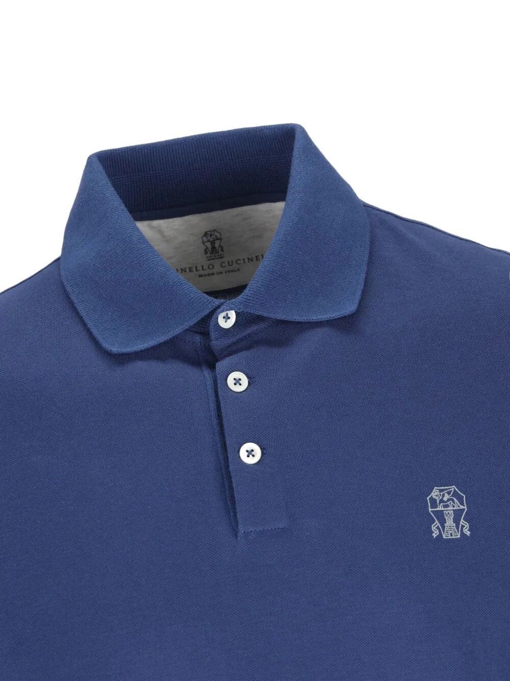 Brunello Cucinelli Short Sleeve Polo Shirt with Logo Size US S / EU 44-46 / 1 - 4 Thumbnail