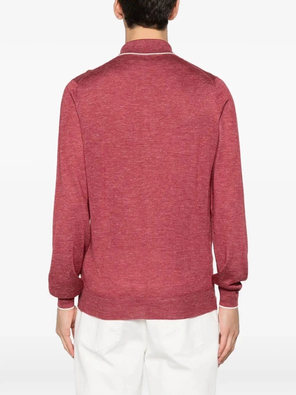 Brunello Cucinelli Long Sleeve Polo Size US XL / EU 56 / 4 - 5 Thumbnail