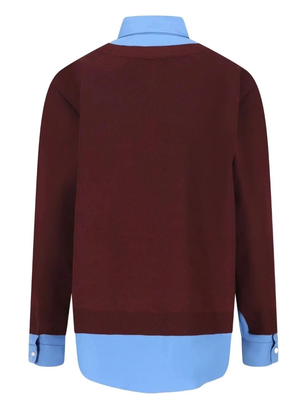 Miu Miu Wool Cardigan With Cotton Details Size M / US 6-8 / IT 42-44 - 2 Thumbnail