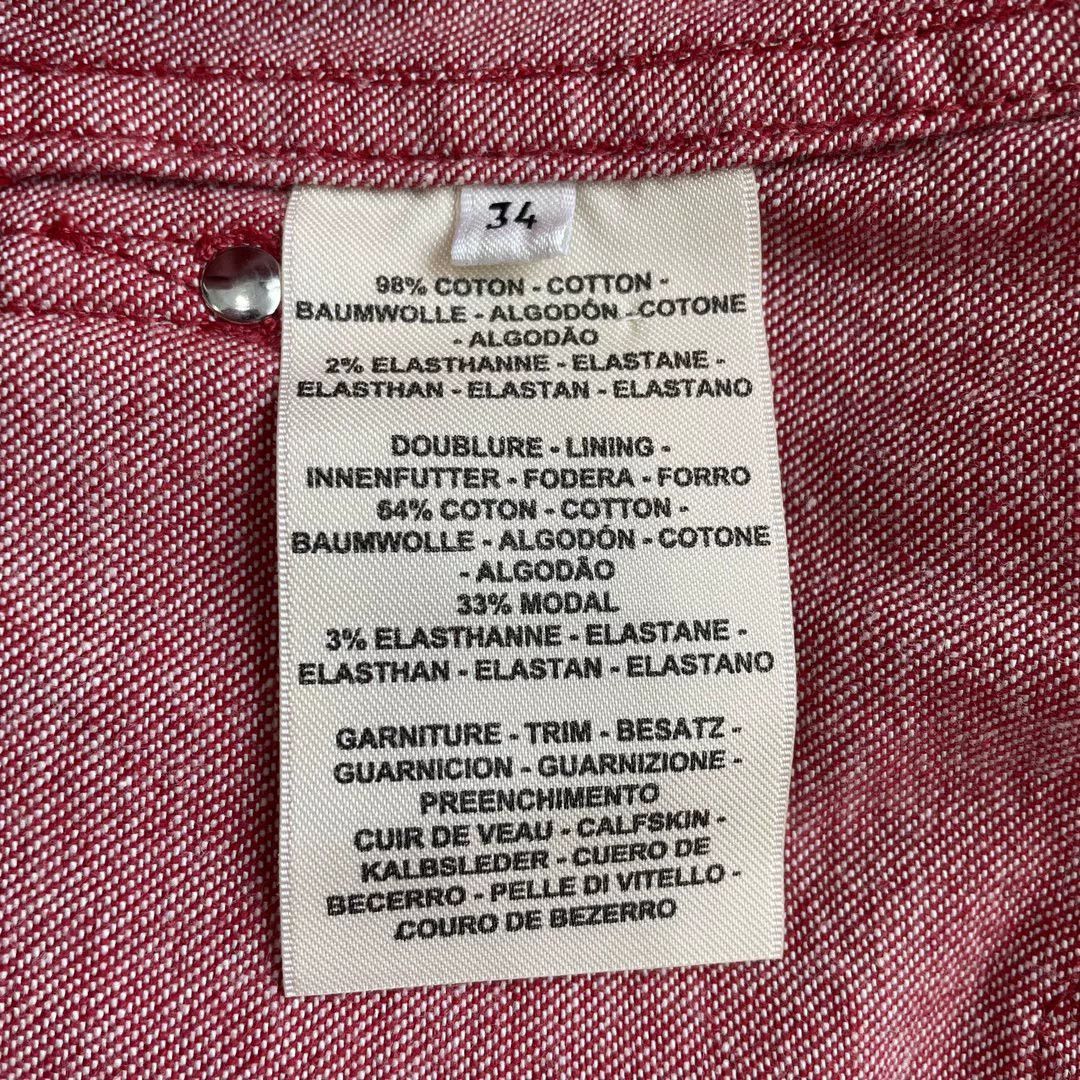 Hermes HERMES SS22 Red Denim Jacket Women Size US S / EU 44-46 / 1 - 6 Thumbnail