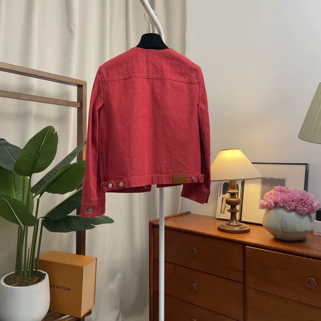 Hermes HERMES SS22 Red Denim Jacket Women Size US S / EU 44-46 / 1 - 2 Thumbnail