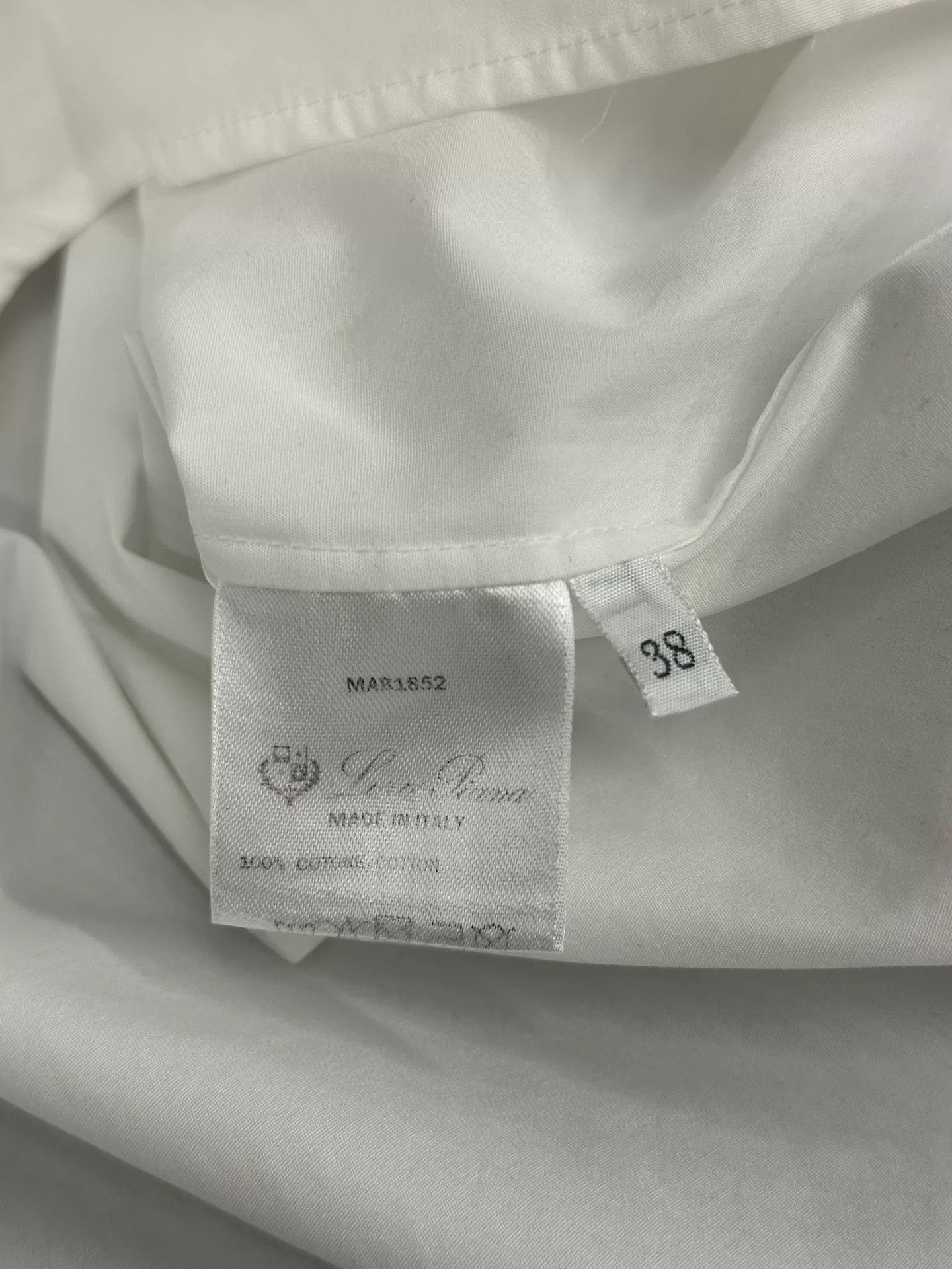 Loro Piana Loro Piana White Long Sleeve Shirt Size US M / EU 48-50 / 2 - 5 Thumbnail