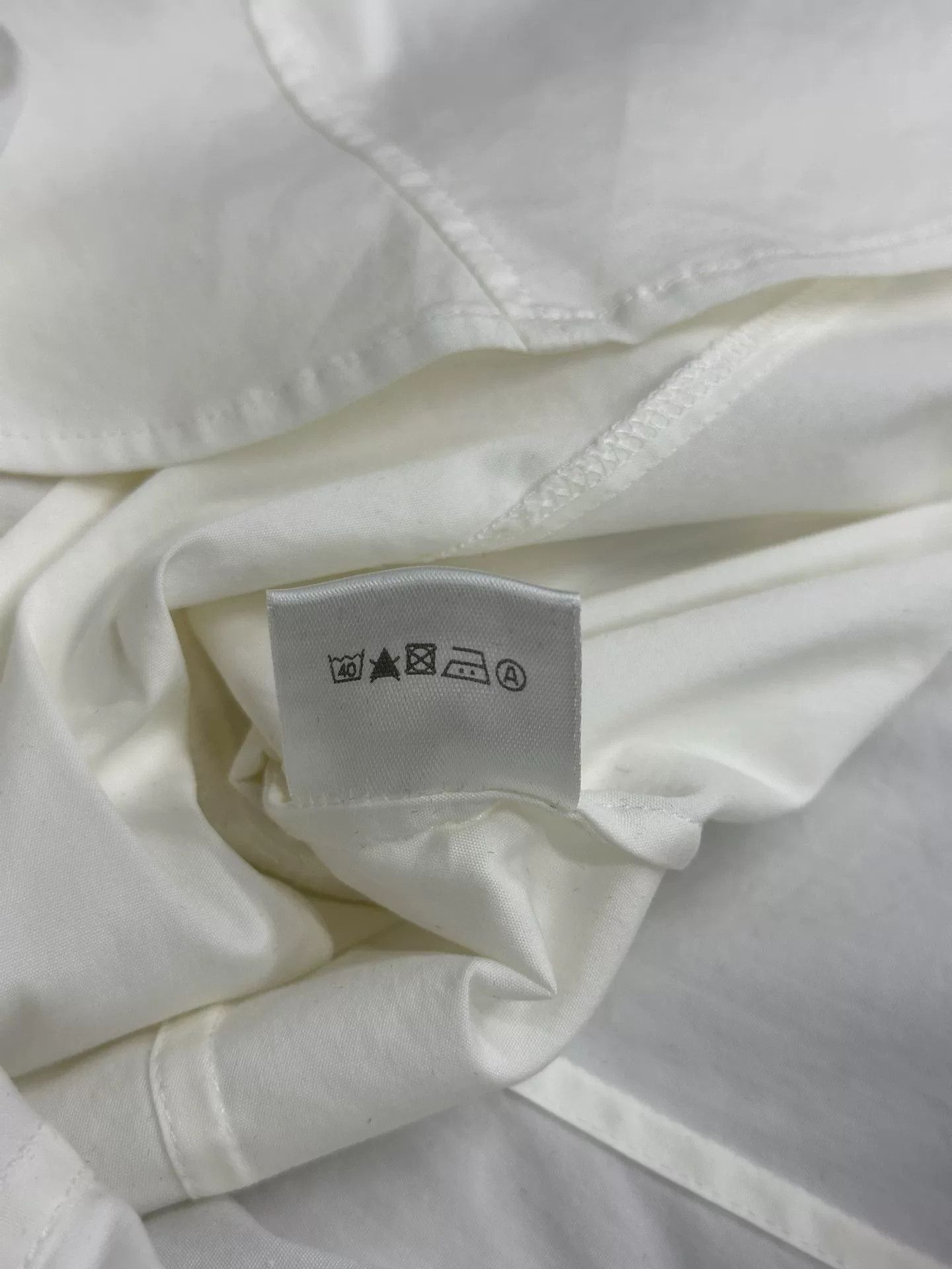 Loro Piana Loro Piana White Collared Long Sleeve Shirt Size US M / EU 48-50 / 2 - 6 Thumbnail