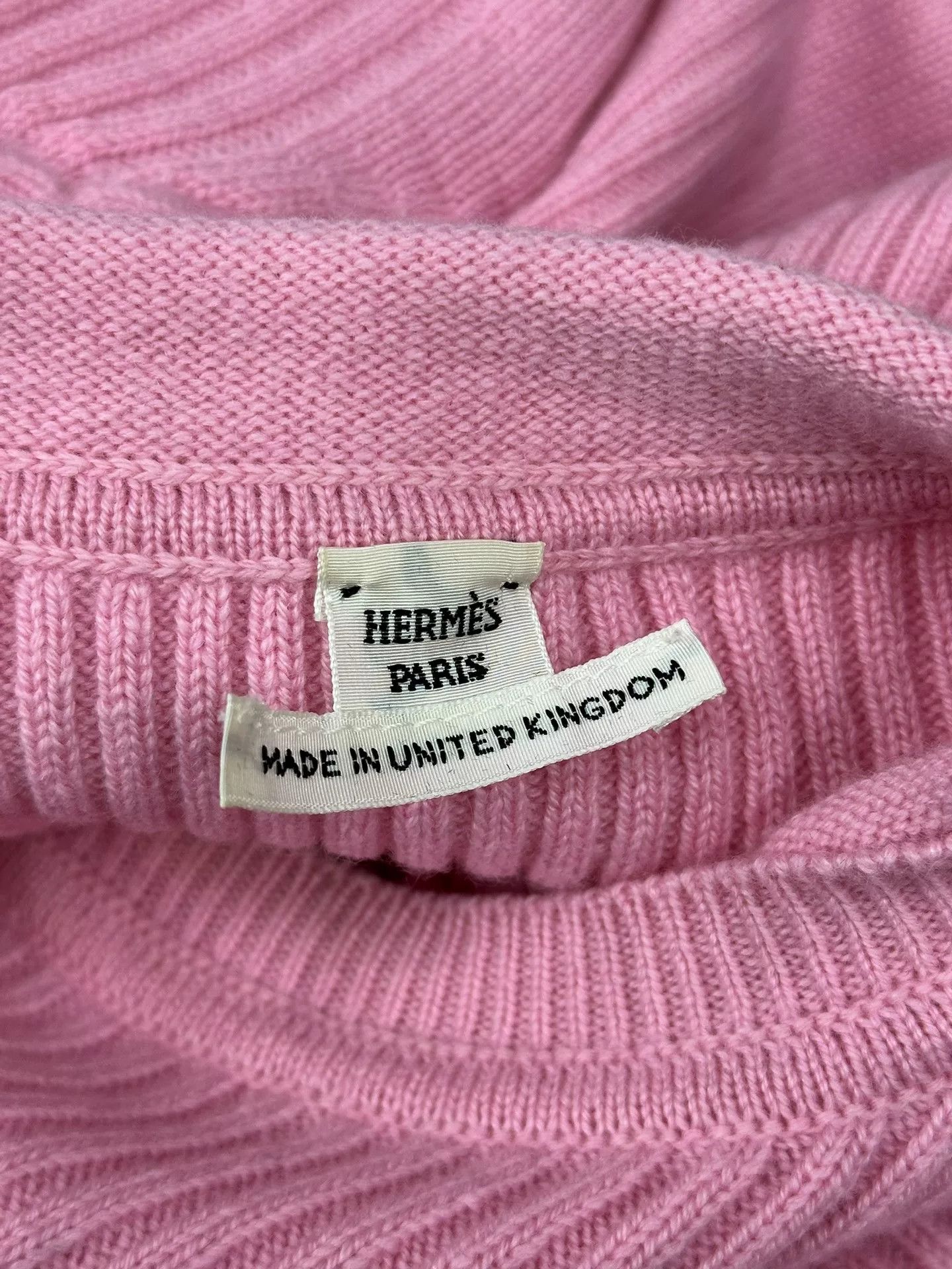 Hermes Hermes Pink Cashmere Knit Short Sleeve Top Size US S / EU 44-46 / 1 - 4 Thumbnail