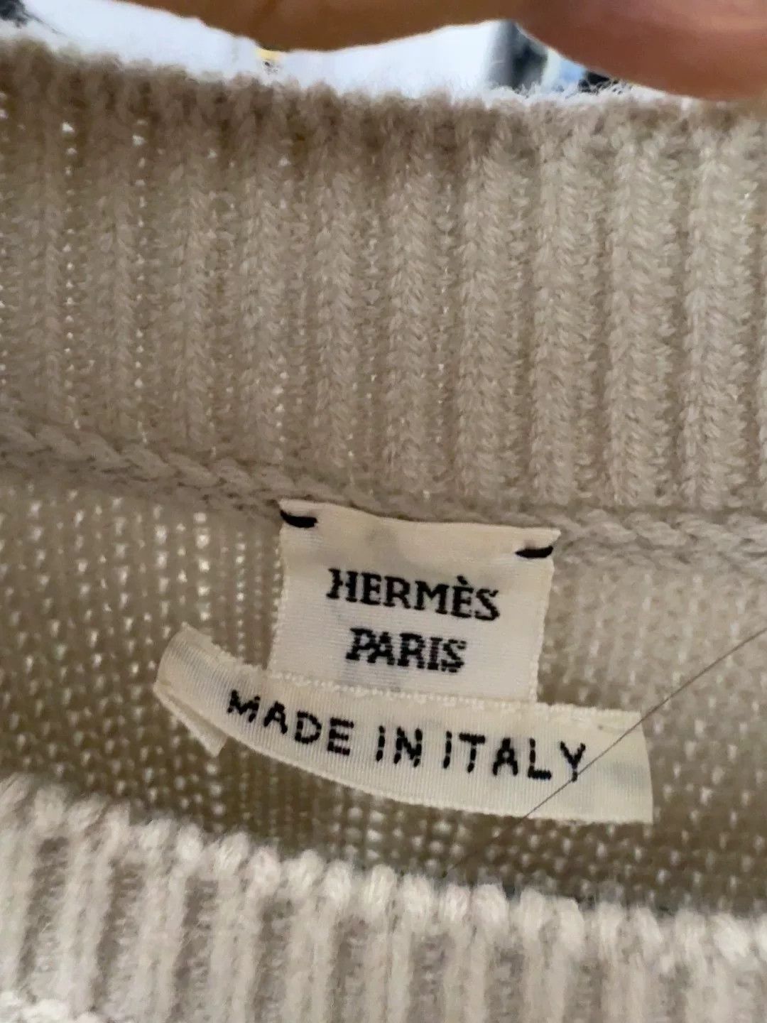 Hermes Hermes Beige Knit Sweater Size US S / EU 44-46 / 1 - 2 Thumbnail