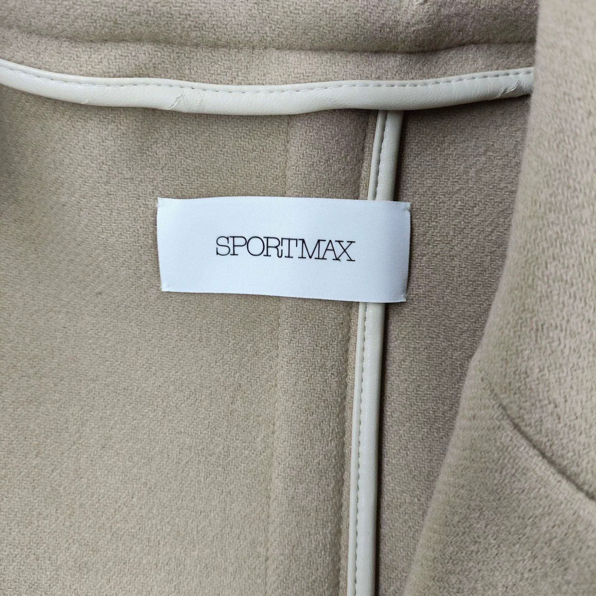 Max Mara MaxMara Wool Coat M Beige Size US M / EU 48-50 / 2 - 3 Thumbnail
