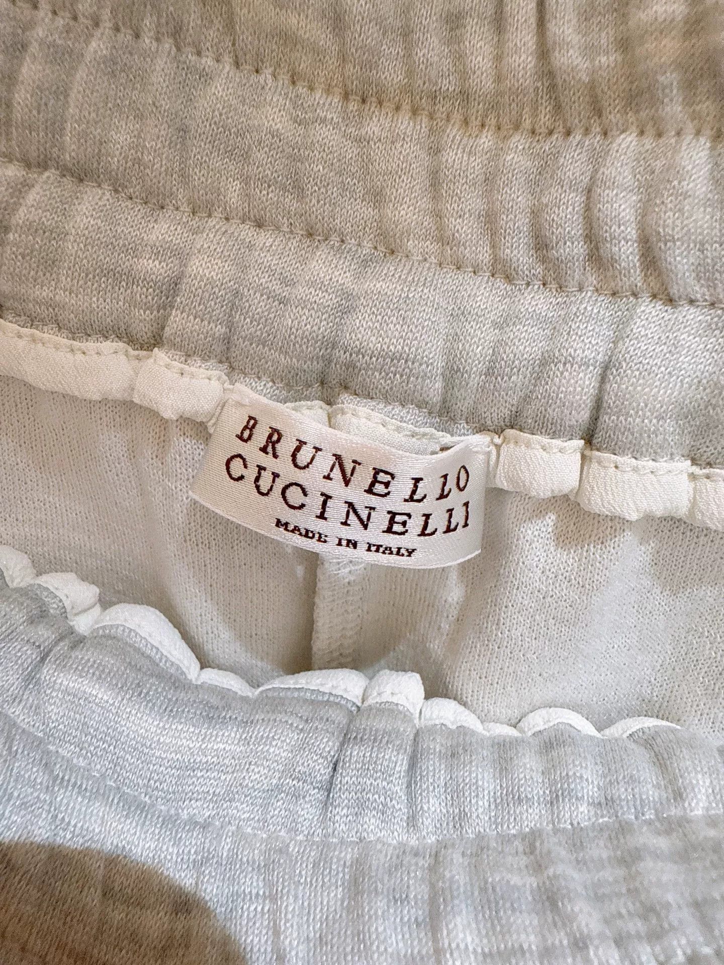 Brunello Cucinelli Brunello Cucinelli Light Gray Track Pants Size US 32 / EU 48 - 8 Thumbnail