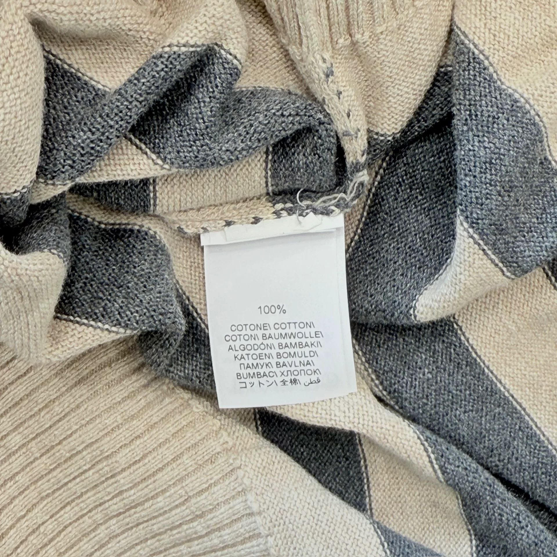 Brunello Cucinelli Brunello Cucinelli Striped Zip Sweater Size US L / EU 52-54 / 3 - 6 Thumbnail