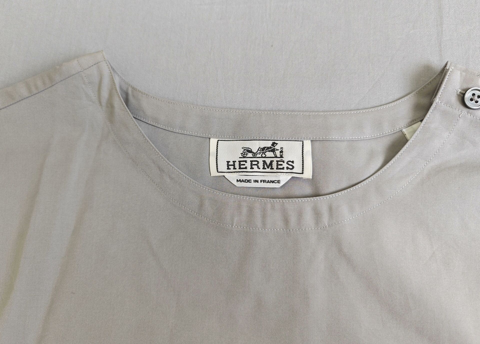 Hermes Hermes Men's Short Sleeve Cotton T-Shirt Size US XL / EU 56 / 4 - 3 Thumbnail