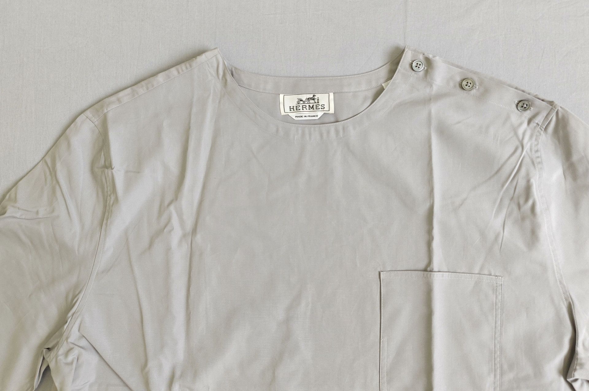 Hermes Hermes Men's Short Sleeve Cotton T-Shirt Size US XL / EU 56 / 4 - 2 Thumbnail