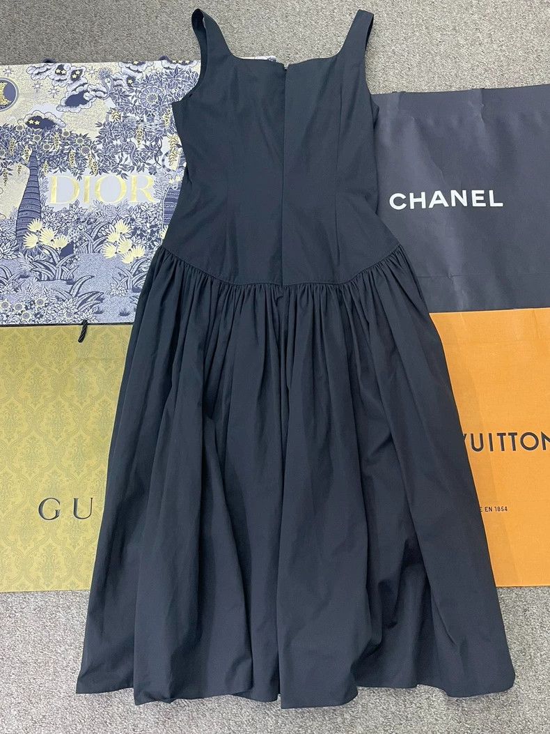 Alexander McQueen Alexander McQUEEN Black Sleeveless Dress Size US M / EU 48-50 / 2 - 2 Thumbnail
