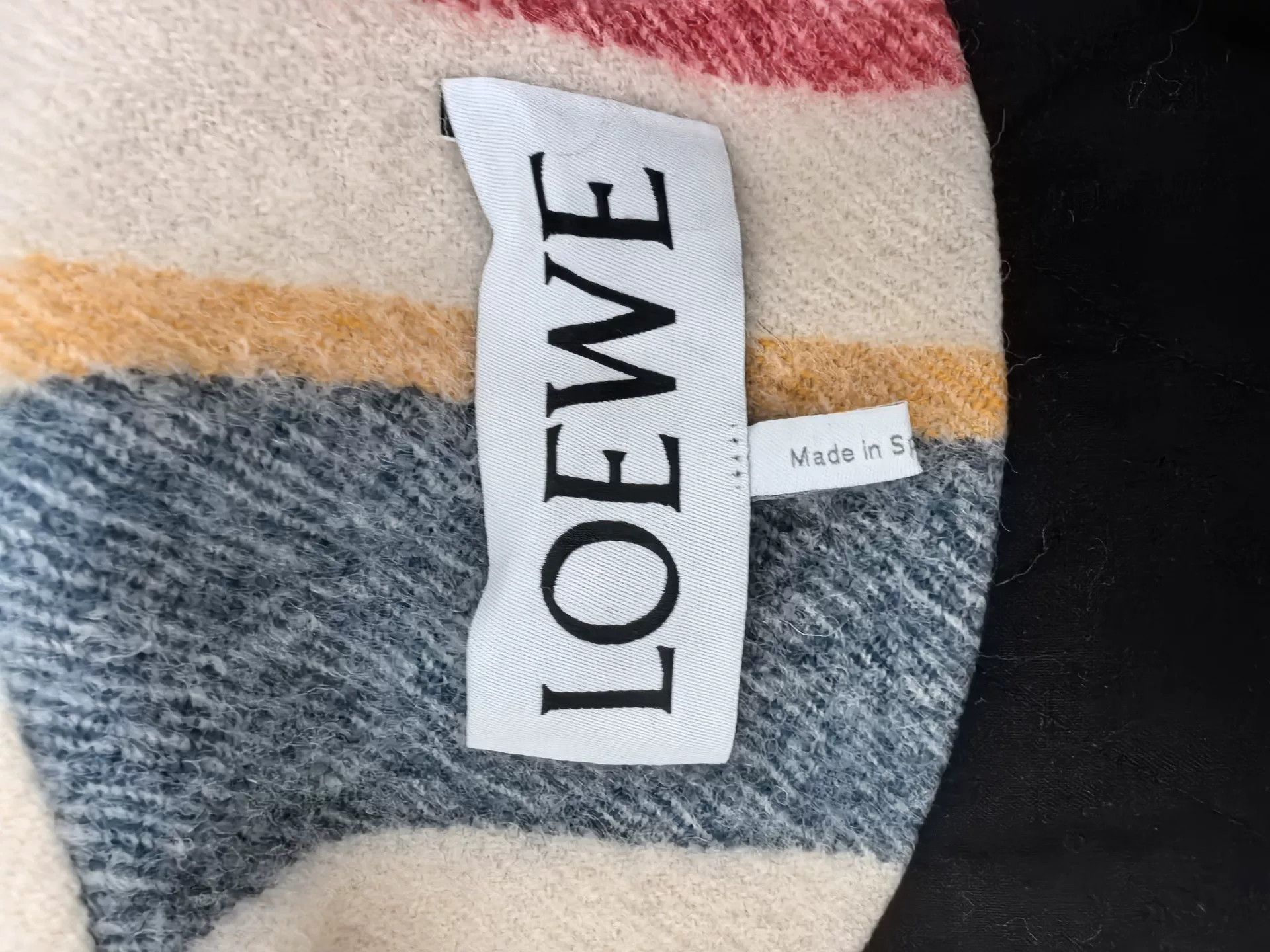 Loewe Loewe Wool Leather Striped Coat Size US S / EU 44-46 / 1 - 3 Thumbnail