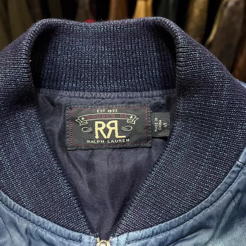 RRL Ralph Lauren RRL Indigo Washed Baseball Jacket Size US S / EU 44-46 / 1 - 3 Thumbnail
