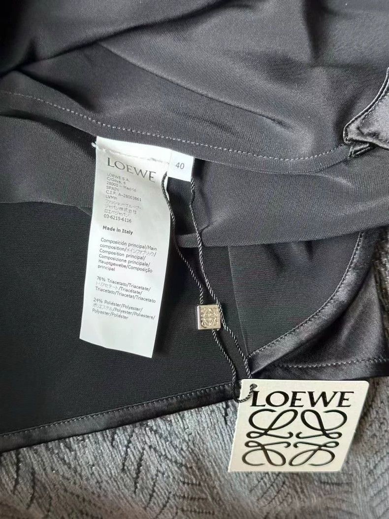 Loewe Loewe Black Silk Logo Button-Up Shirt Size US M / EU 48-50 / 2 - 4 Thumbnail