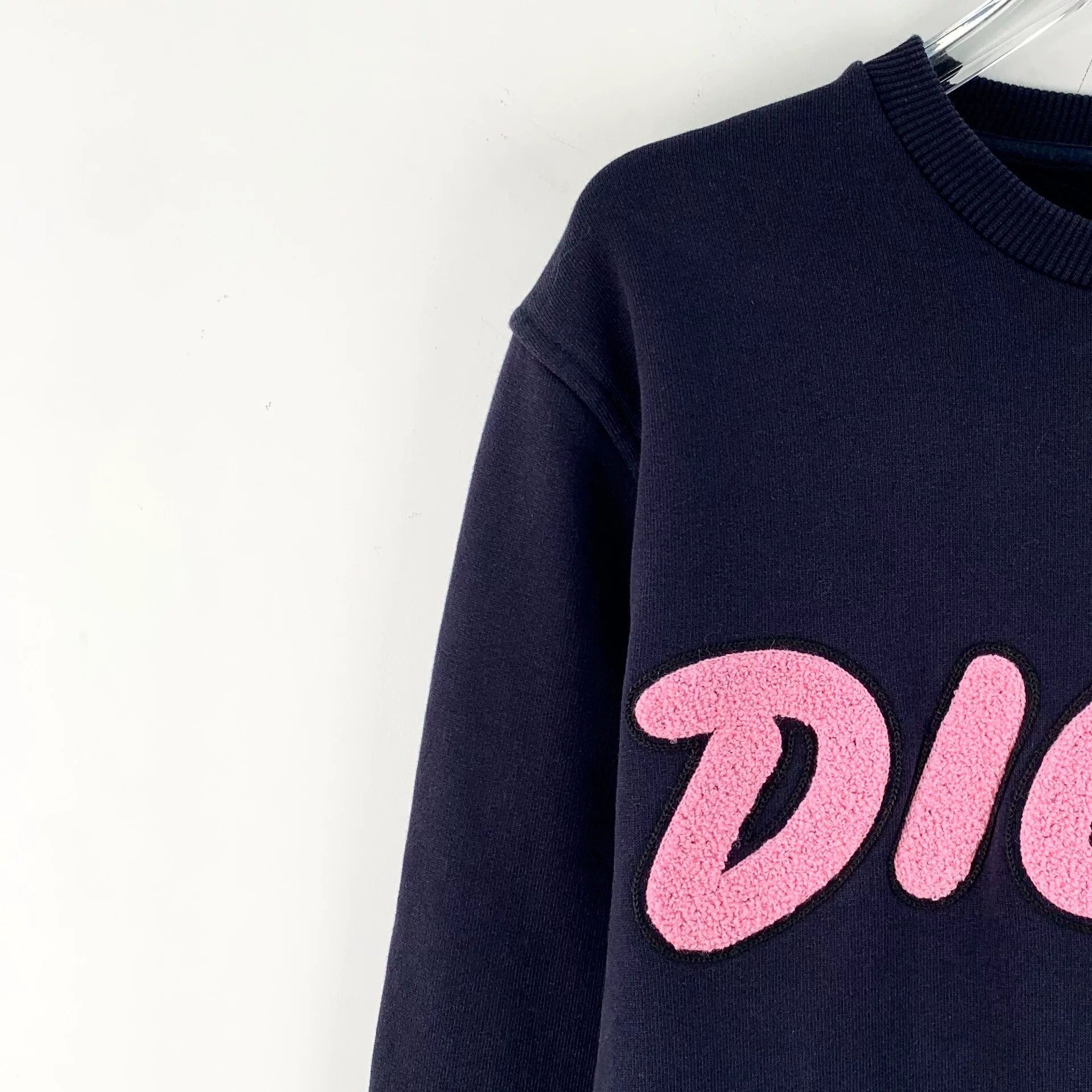 Dior dior navy logo print long sleeve sweatshirt Size US XXS / EU 40 - 3 Thumbnail