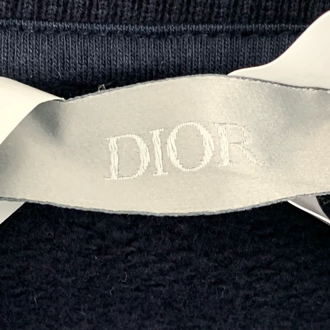 Dior dior navy logo print long sleeve sweatshirt Size US XXS / EU 40 - 6 Thumbnail