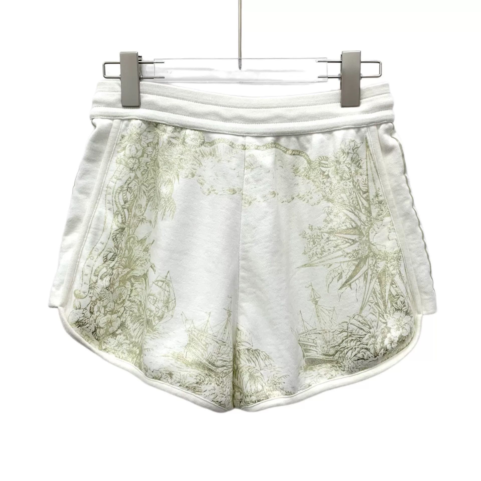 Dior christian dior white animal print shorts Size 28" / US 6 / IT 42 - 2 Thumbnail