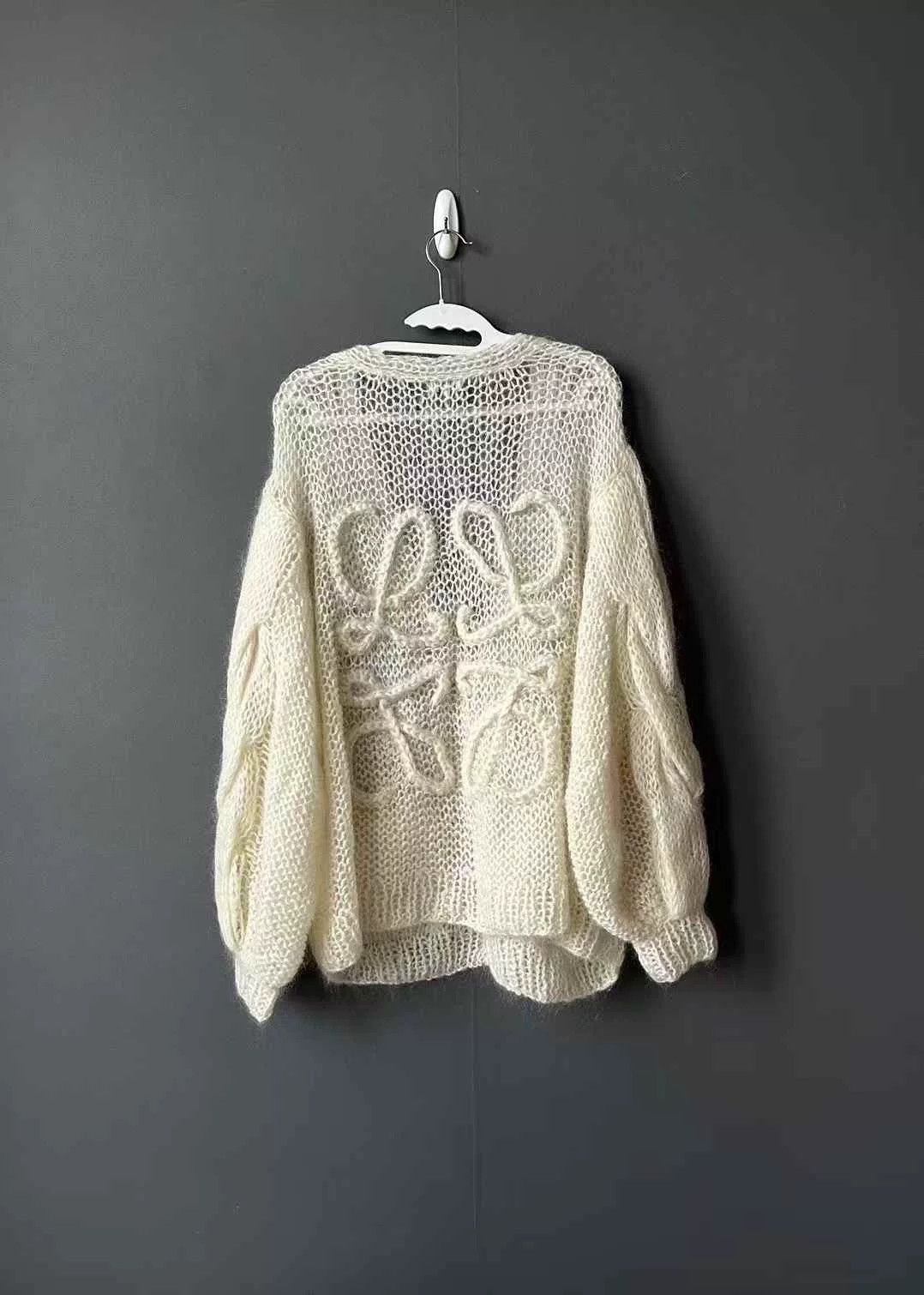Loewe loewe mohair cardigan in light beige Size US S / EU 44-46 / 1 - 2 Thumbnail