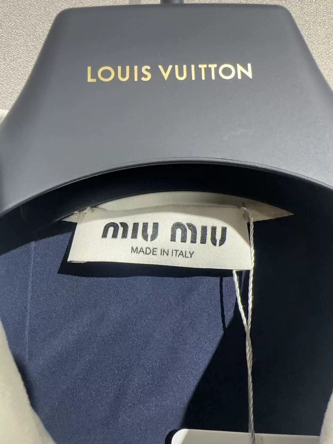 Miu Miu navy sleeveless button-up top by miu miu Size S / US 4 / IT 40 - 3 Thumbnail