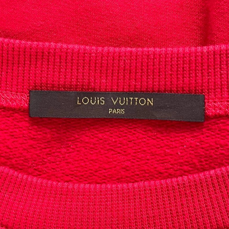 Louis Vuitton Louis Vuitton x Supreme Red Sweatshirt L Size US L / EU 52-54 / 3 - 6 Thumbnail