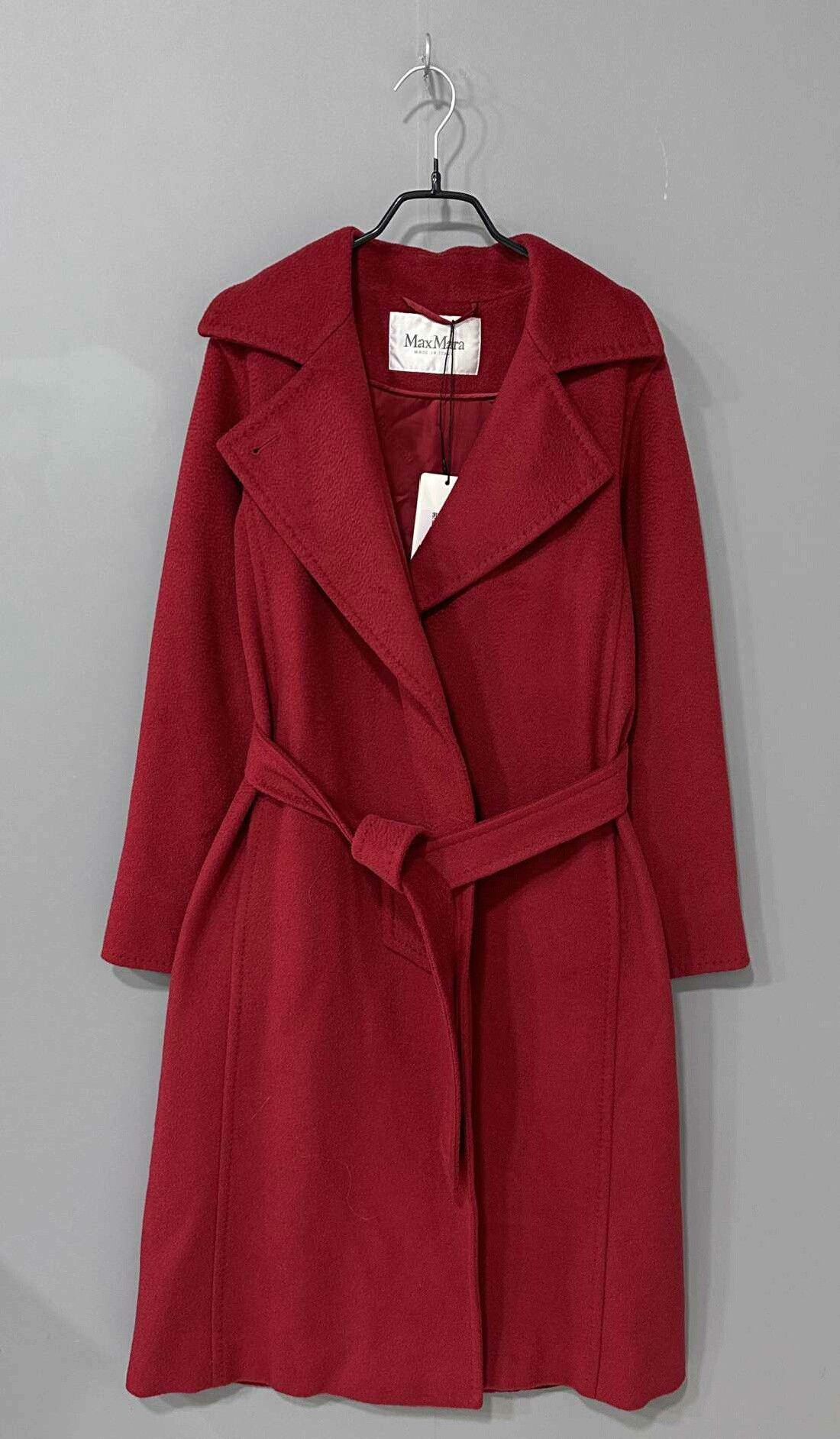 Max Mara red manuela coat by MaxMara Size US L / EU 52-54 / 3 - 2 Thumbnail