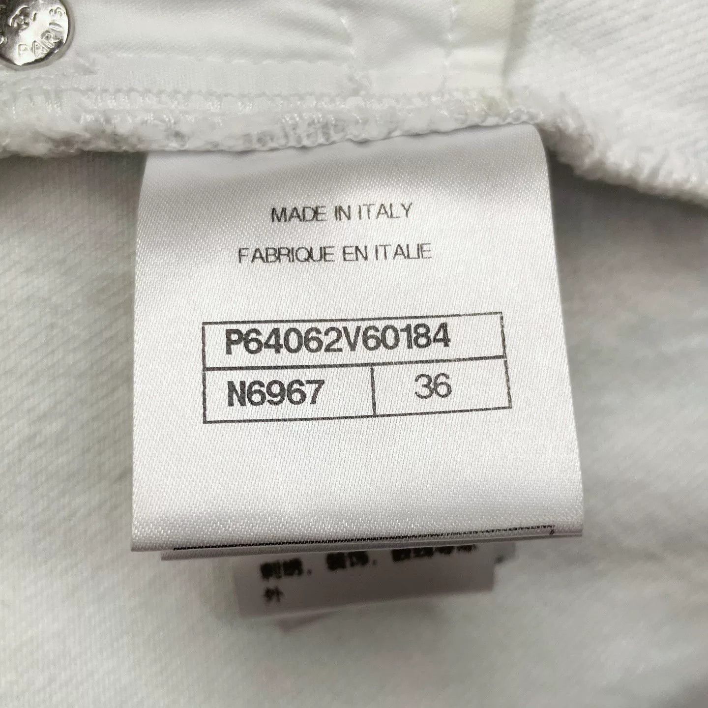 Chanel Chanel White Straight-Leg Denim Jeans Size US 36 / EU 52 - 6 Thumbnail
