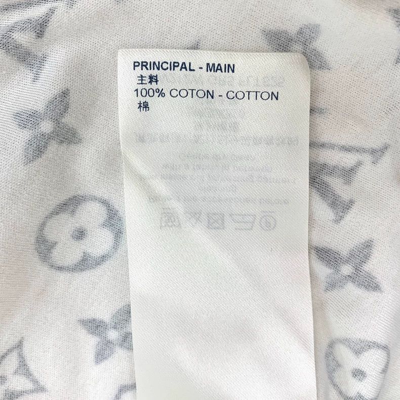 Louis Vuitton Louis Vuitton White Logo Print Cotton T-Shirt Size US XS / EU 42 / 0 - 7 Thumbnail