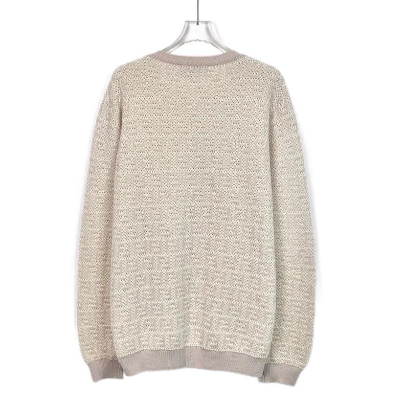 Fendi Fendi Logo Print Wool Knit Sweater Size US L / EU 52-54 / 3 - 2 Thumbnail