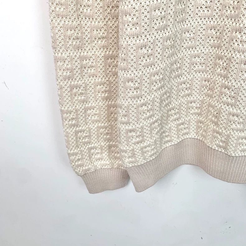 Fendi Fendi Logo Print Wool Knit Sweater Size US L / EU 52-54 / 3 - 4 Thumbnail