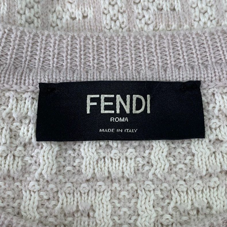 Fendi Fendi Logo Print Wool Knit Sweater Size US L / EU 52-54 / 3 - 5 Thumbnail