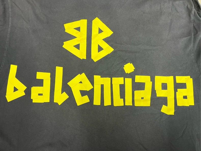 Balenciaga Balenciaga Tape Short Sleeve T-Shirt Size US M / EU 48-50 / 2 - 4 Thumbnail