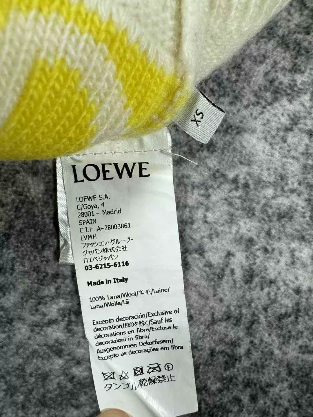 Loewe Loewe White Multi-Logo Wool Sweater Size US XS / EU 42 / 0 - 6 Thumbnail