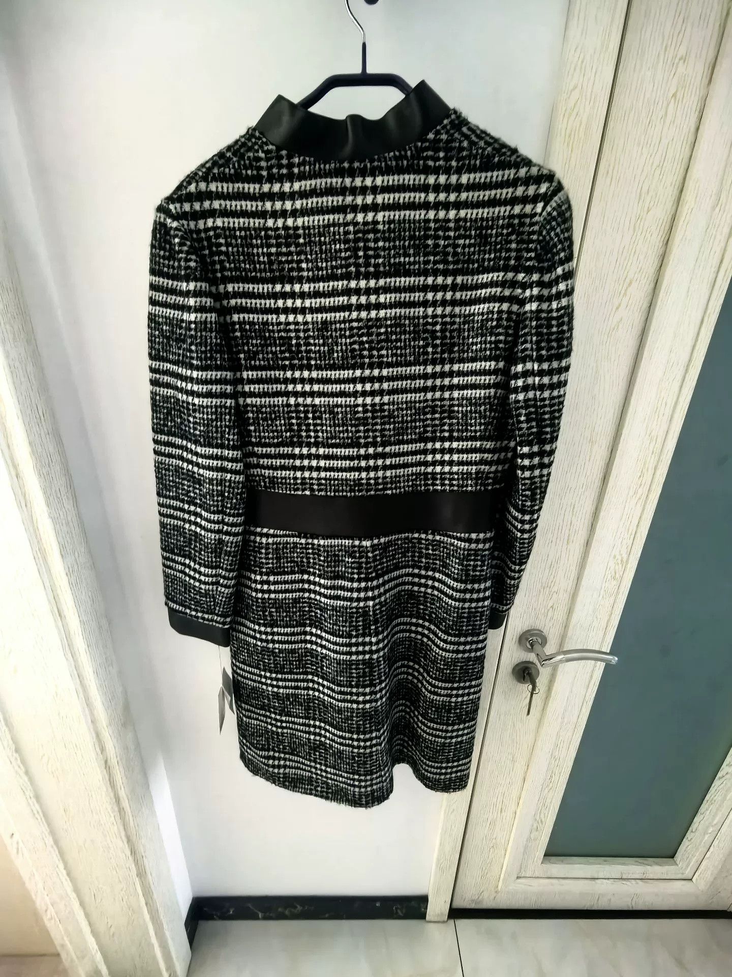 Valentino VALENTINO Houndstooth Wool Blend Coat Size US L / EU 52-54 / 3 - 2 Thumbnail