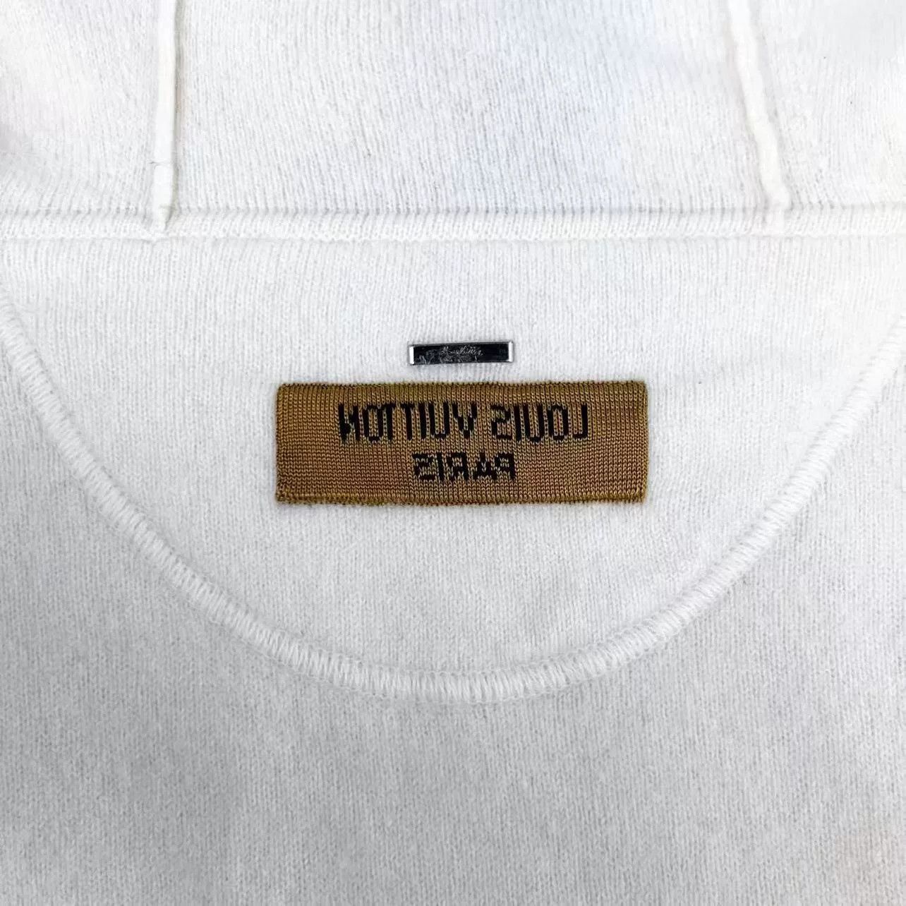 Louis Vuitton Louis Vuitton Beige Logo Hoodie XS Size US XS / EU 42 / 0 - 4 Thumbnail