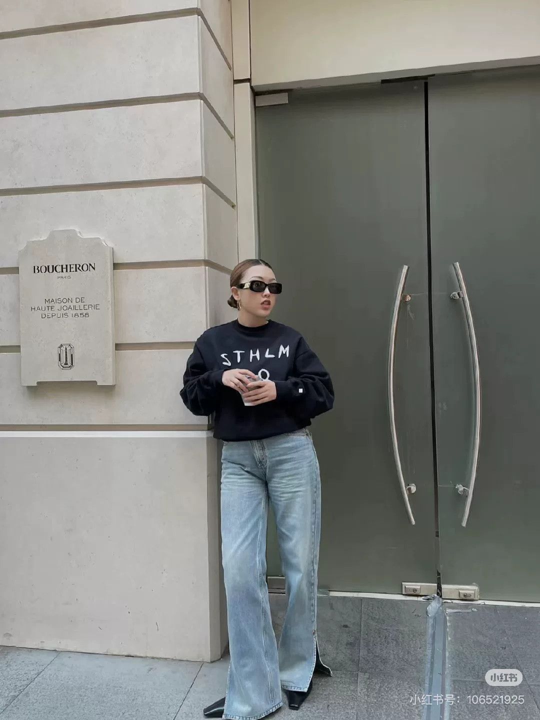 Acne Studios acne studios graphic sweatshirt in black Size US XXS / EU 40 - 3 Thumbnail