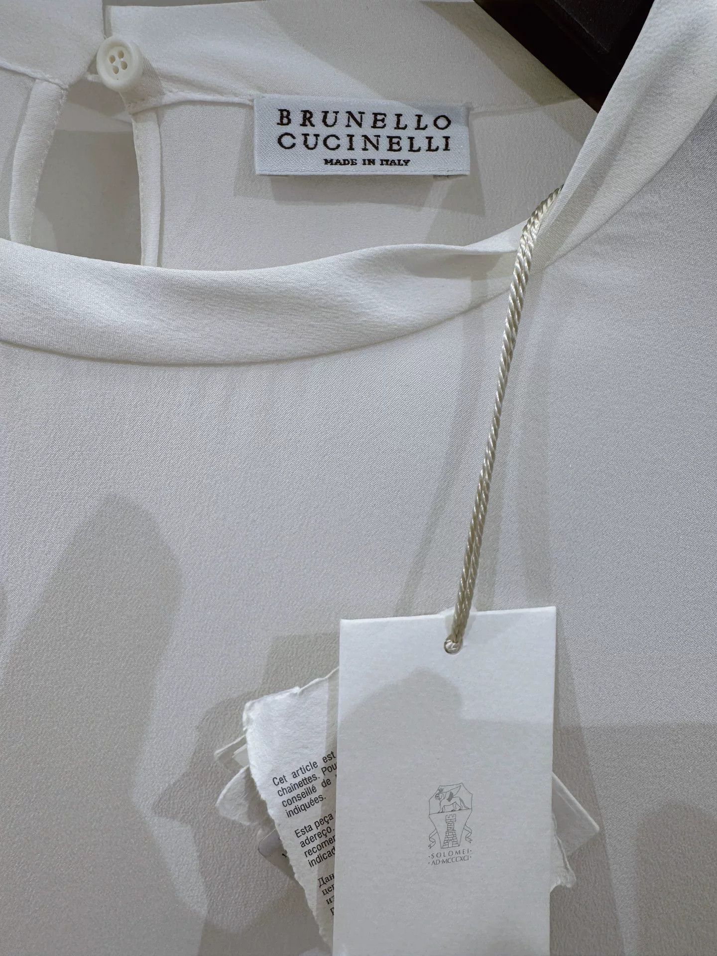 Brunello Cucinelli Brunello Cucinelli Silk Short Sleeve Top Size US S / EU 44-46 / 1 - 3 Thumbnail