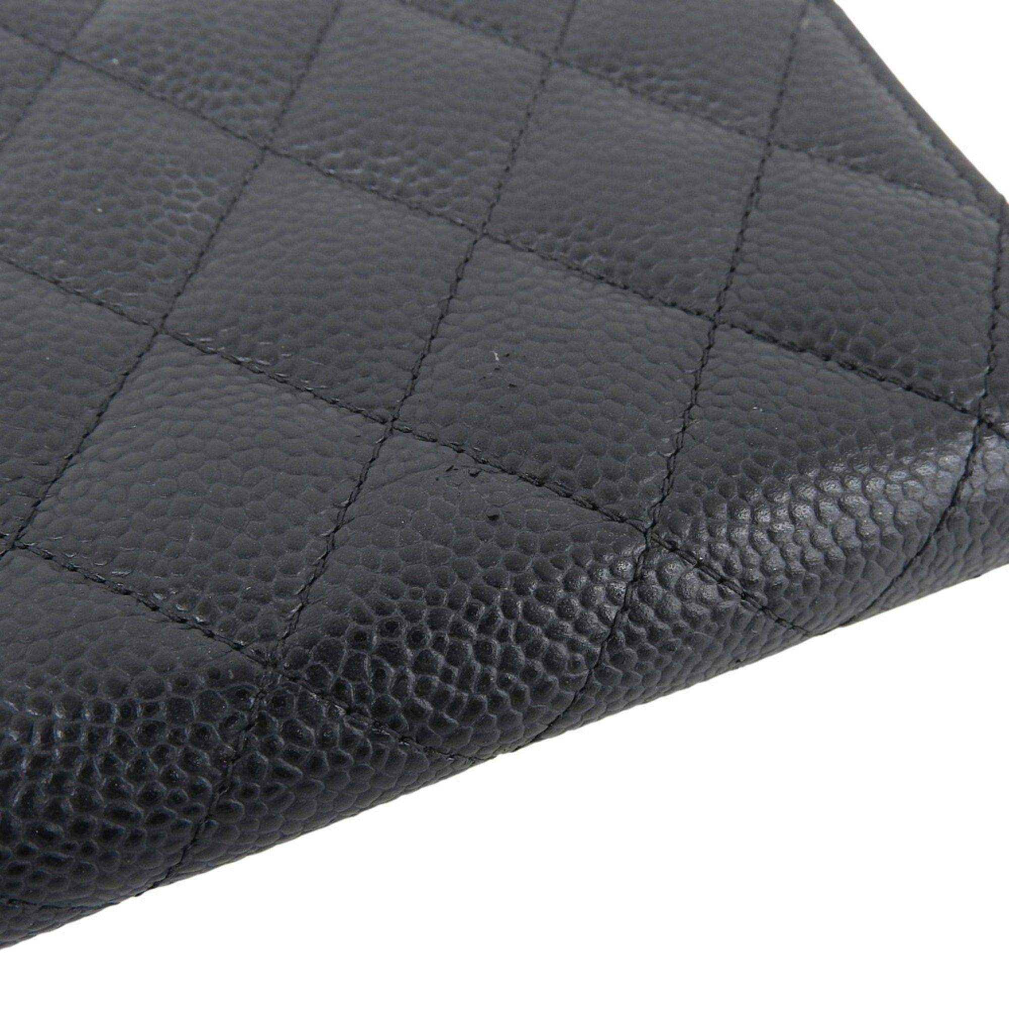 Chanel CHANEL Coco Mark Matelasse Timeless Classic AP0242 Round Long Wallet in Black Size ONE SIZE - 6 Thumbnail