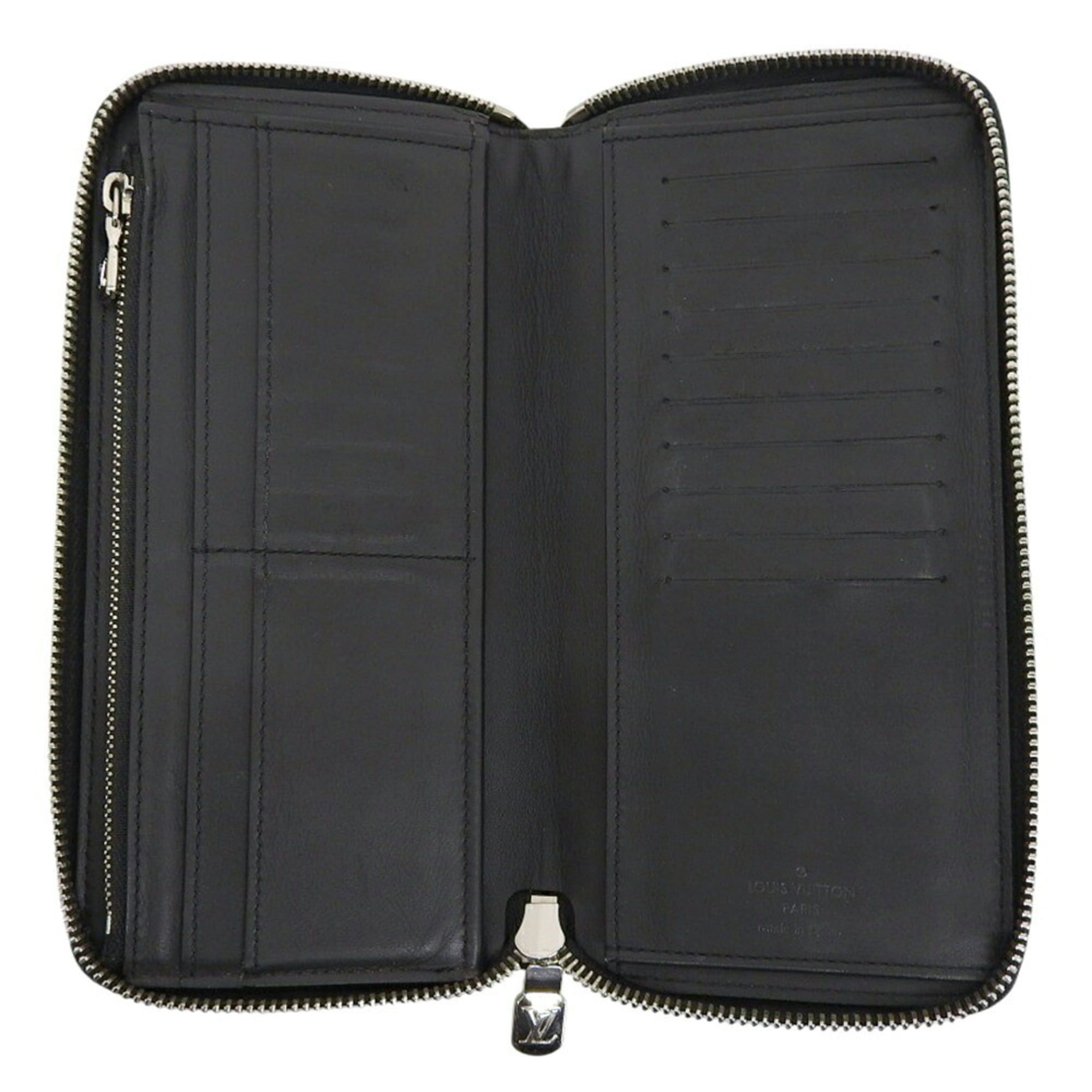 Louis Vuitton Louis Vuitton Zippy Wallet Vertical M68228 LV Round Long Leather Black Size ONE SIZE - 3 Thumbnail