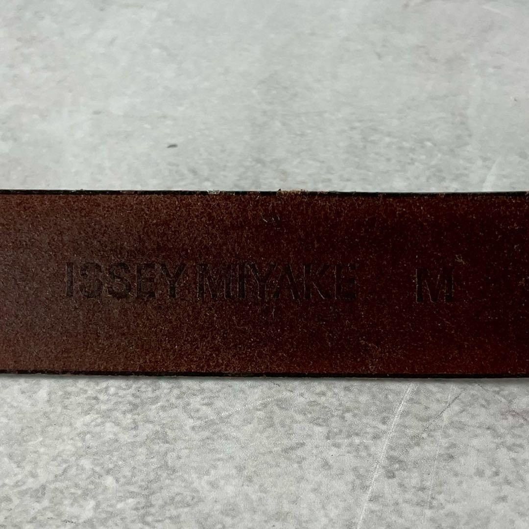 ISSEY MIYAKE Leather Belt Brown Size M