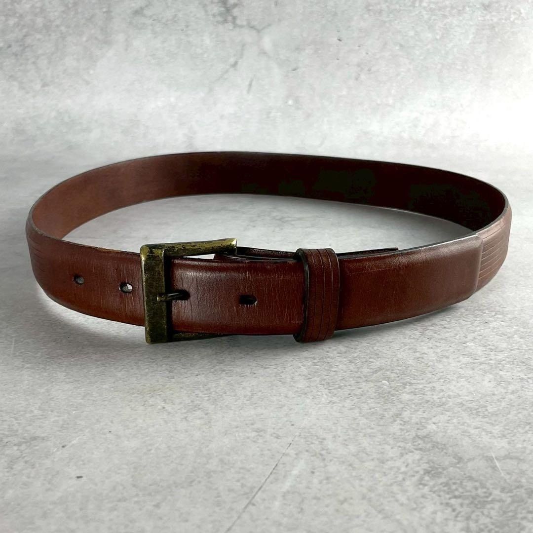 小物 ISSEY MIYAKE MEN leather belt brown L ISSEY MIYAKE Leather Belt Brown Size M