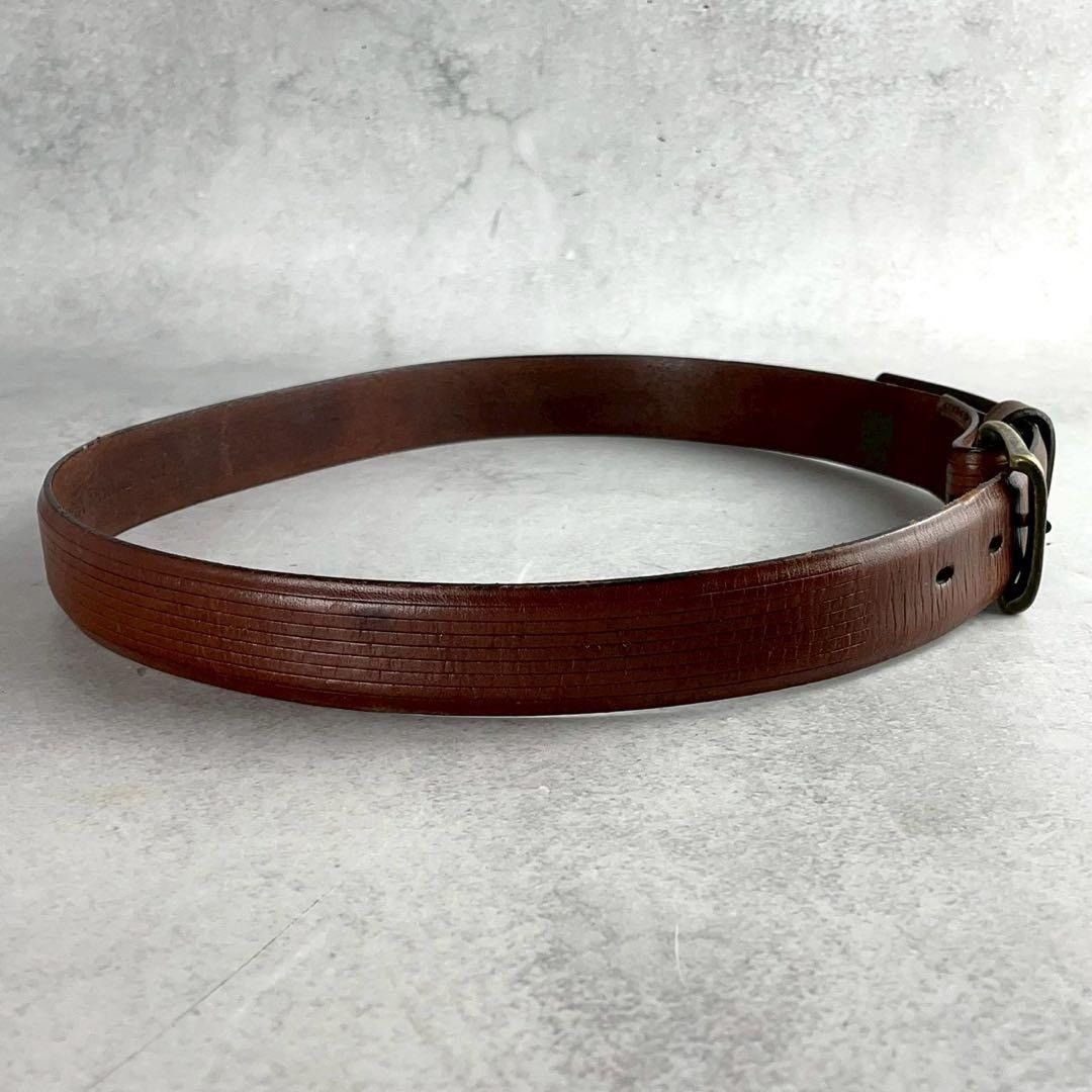 小物 ISSEY MIYAKE MEN leather belt brown L ISSEY MIYAKE Leather Belt Brown Size M