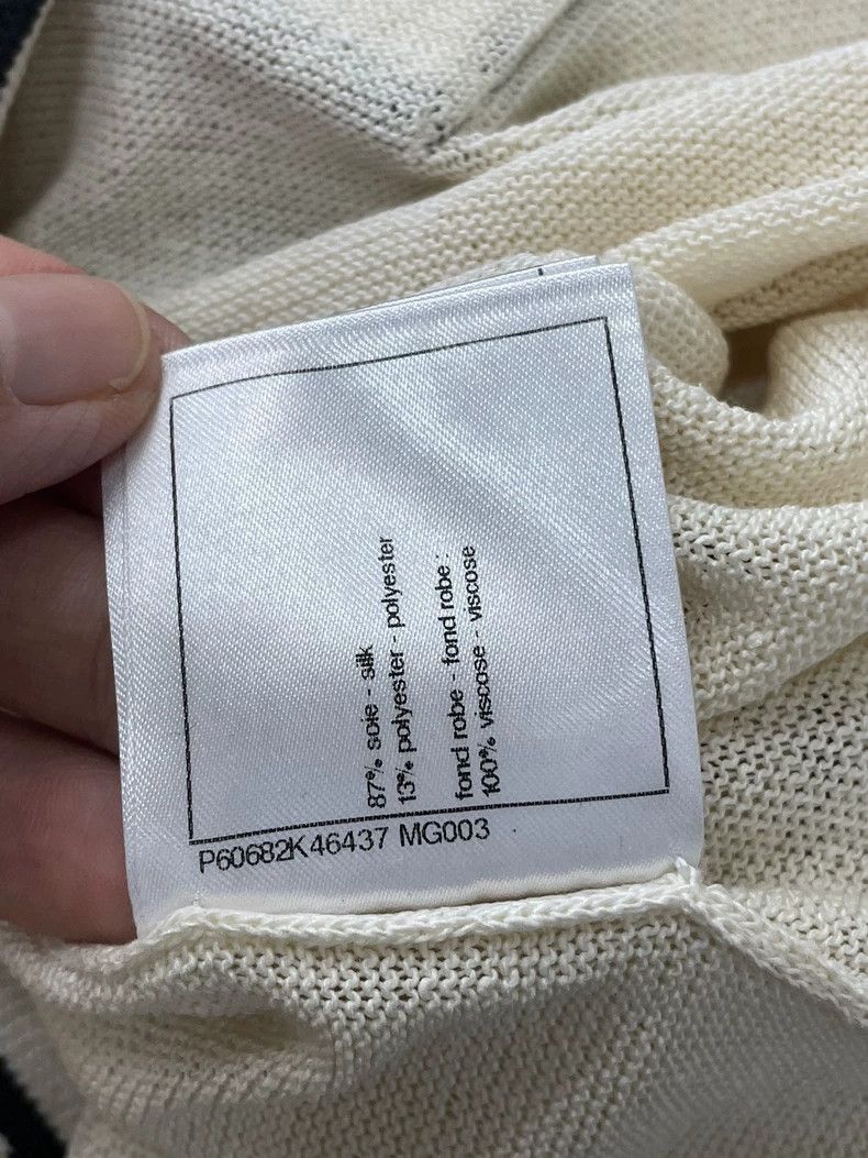 Chanel Chanel White Black Knit Dress Size US M / EU 48-50 / 2 - 7 Thumbnail