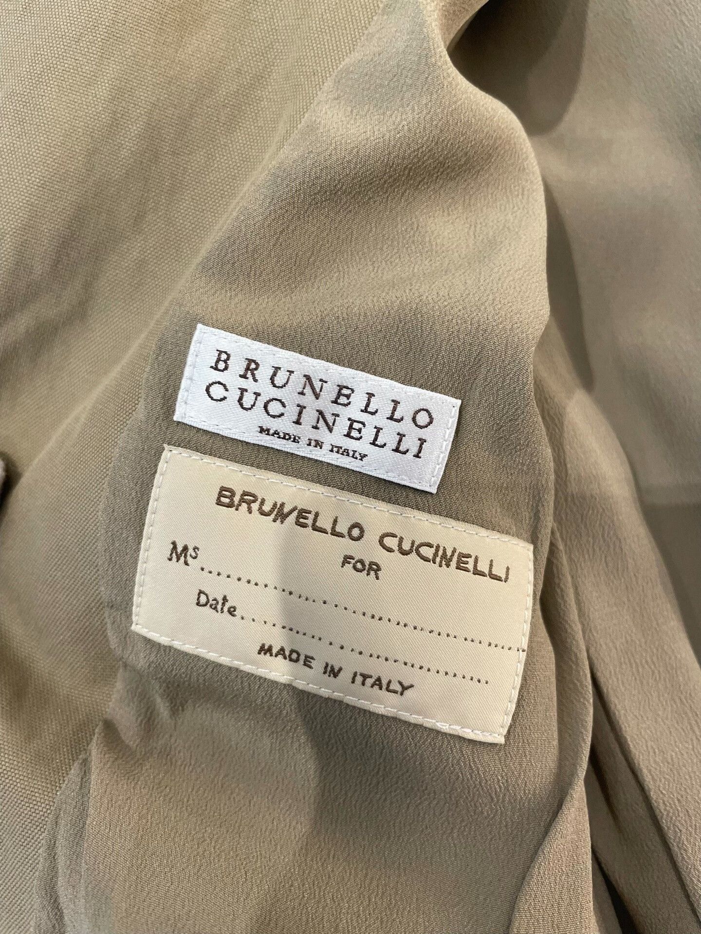 Brunello Cucinelli Brunello Cucinelli Camel Cotton Blazer Size US S / EU 44-46 / 1 - 3 Thumbnail
