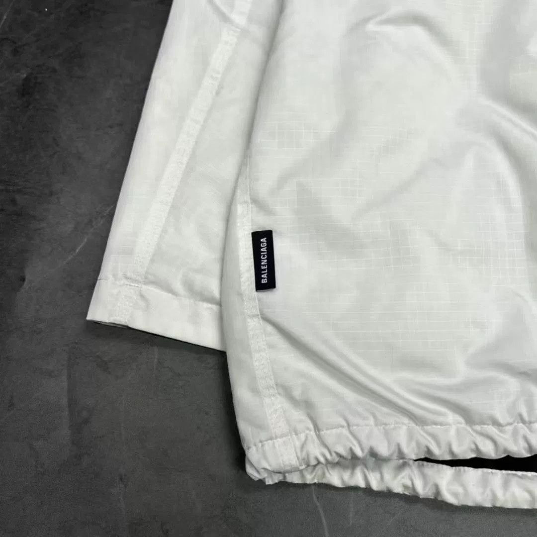 Balenciaga Balenciaga White Embroidered Logo Jacket Size US L / EU 52-54 / 3 - 5 Thumbnail