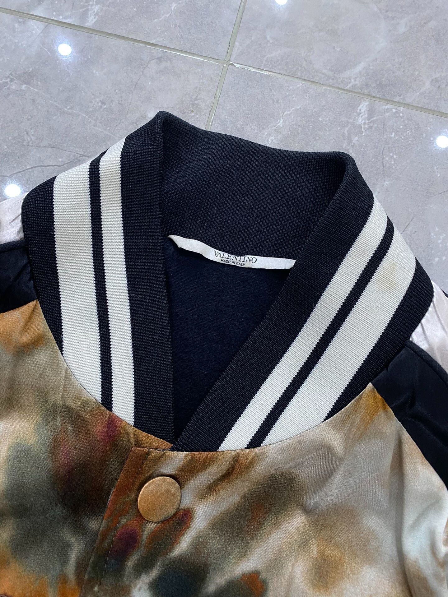 Valentino Valentino Silk Lined Baseball Jacket Size US L / EU 52-54 / 3 - 5 Thumbnail