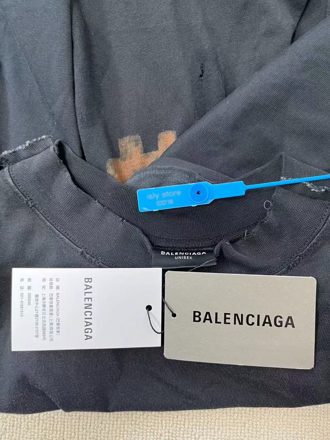 Balenciaga Balenciaga Logo Print Loose Long Sleeve T-shirt Size US XS / EU 42 / 0 - 5 Thumbnail