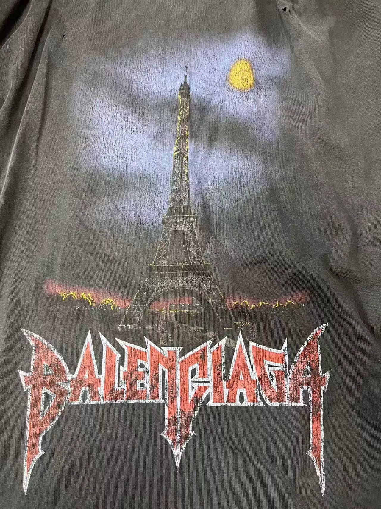 Balenciaga Balenciaga Logo Print Loose Long Sleeve T-shirt Size US XS / EU 42 / 0 - 3 Thumbnail
